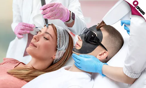 Rejuvenating Treatments: Carbon Peel, Scalp Hydrafacial, & RF Microneedling!